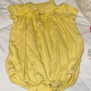 Ralph Lauren Yellow Infant Romper